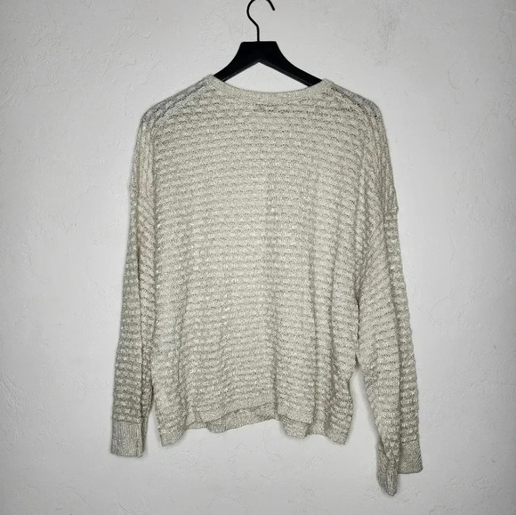 Aritzia Babaton Ivory & gold dolman sleeve oversized Sweater XXS​ - Picture 6 of 7